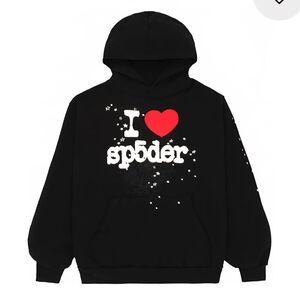 Black Hoodie with Graphic Design